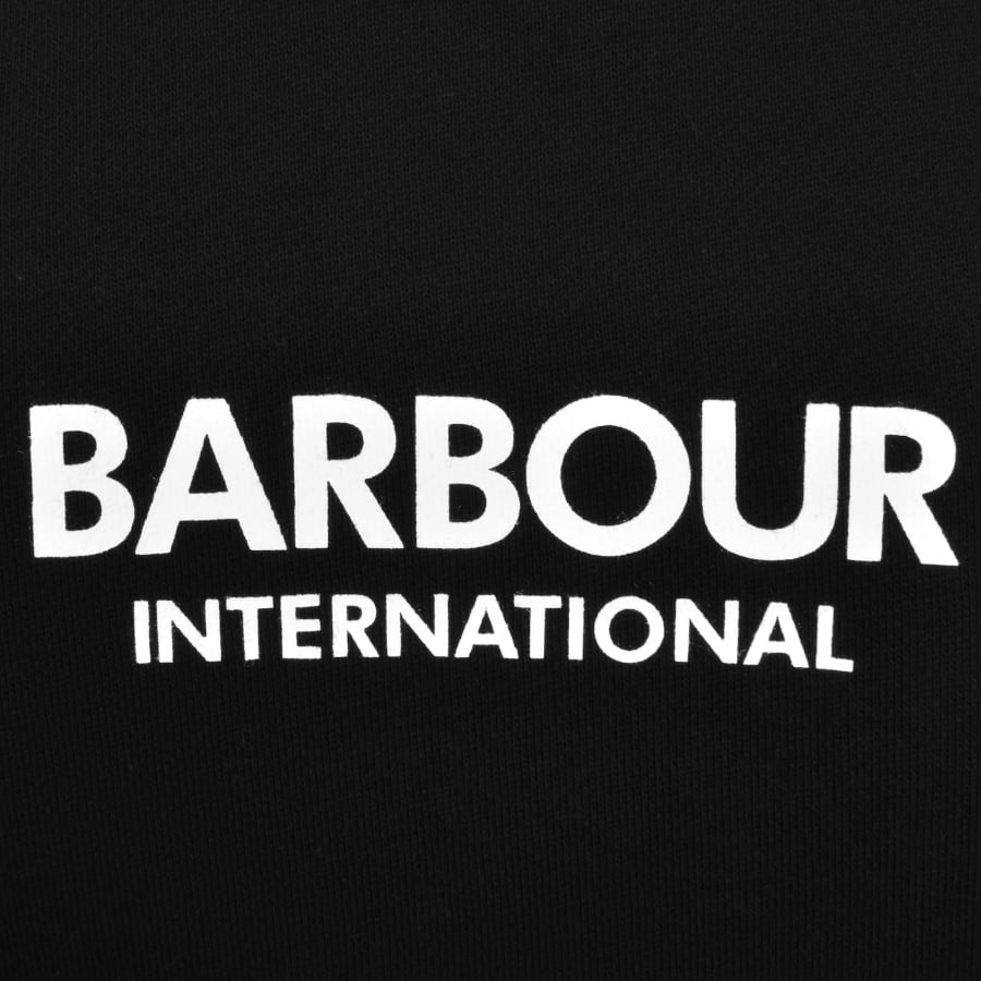 Barbour International Logo Hoodie Black